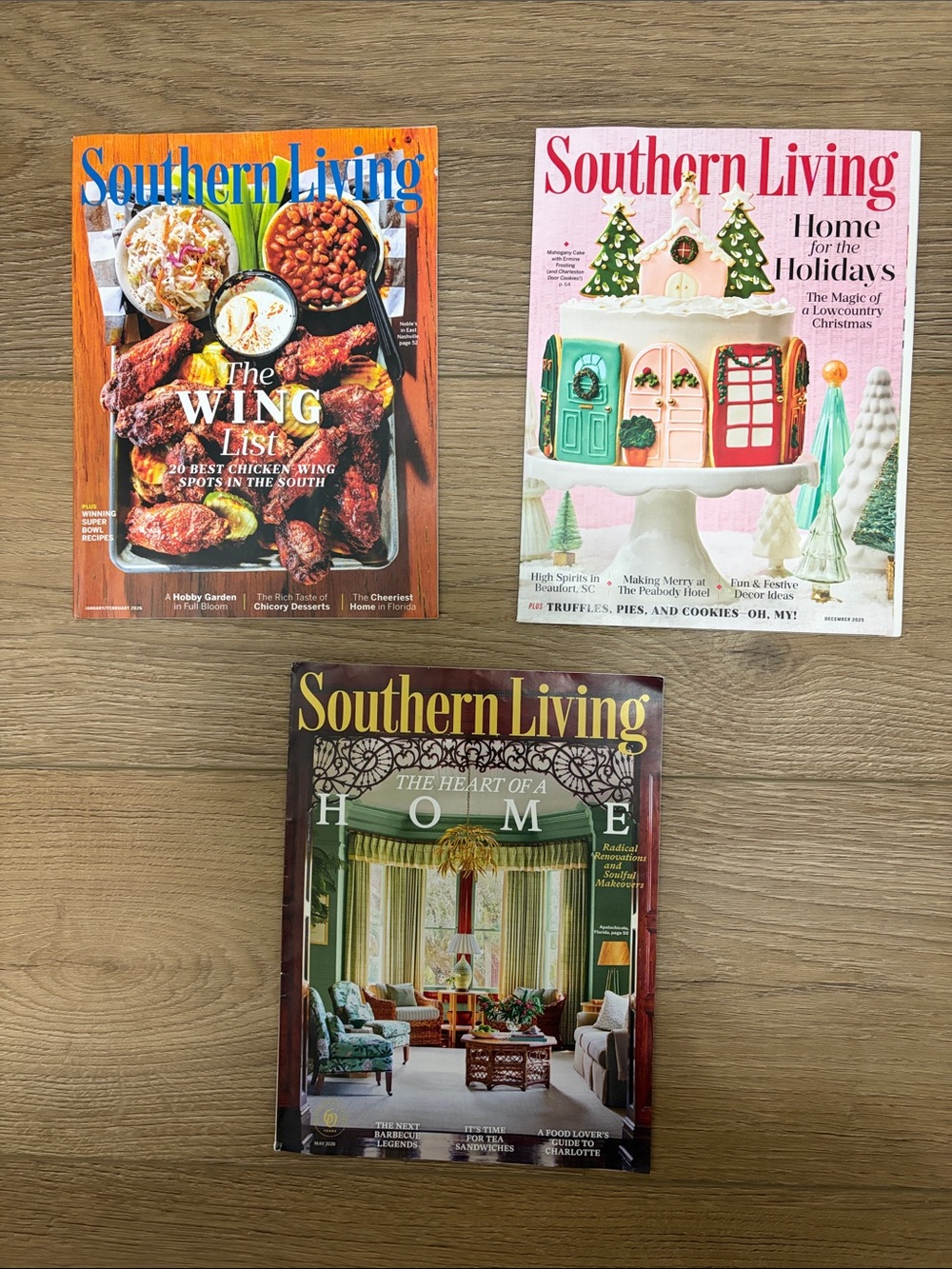 3 Southern Living Magazines brand new
